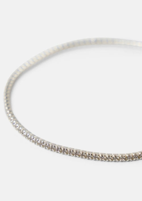 CZ Tennis Bracelet Silver-Clear