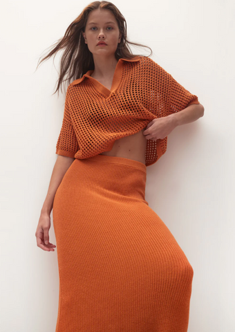 Estella Linen Midi Dress Print