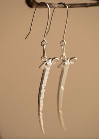 Ngā Kaitiaki Āniwaniwa Earrings Silver
