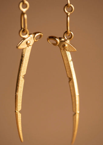 Te Matapuna Earrings Gold