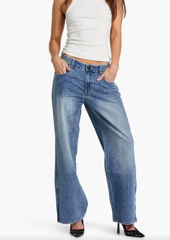 Lowrider Wideleg Jeans Blue Latte