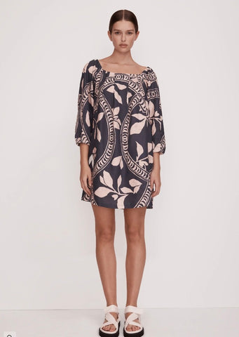 Morrison Etoile Linen Midi Dress Print