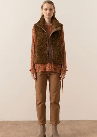 Willow Cashmere V Neck Cardigan Toffee