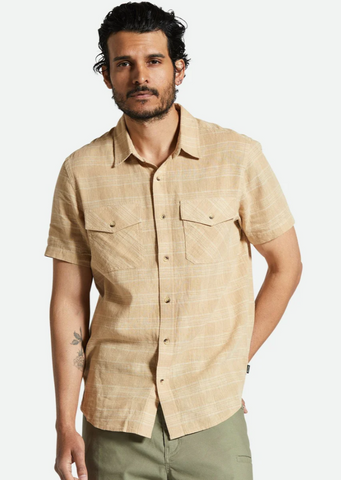 Bowery Flannel Off White/ Dark Earth