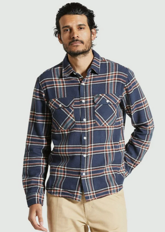 Bowery LS Flannel Black / Charcoal / Off White