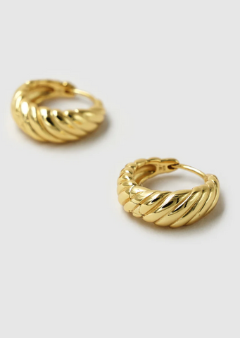 Santiago Drop Earrings Gold-Lapis