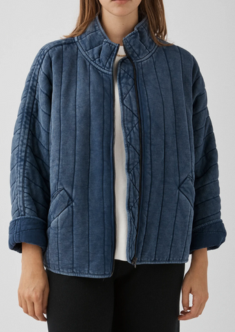 Kimono Denim Quilted Jacket Ciao Blue