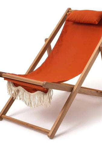 Premium Sling Chair Sand Two Stripe