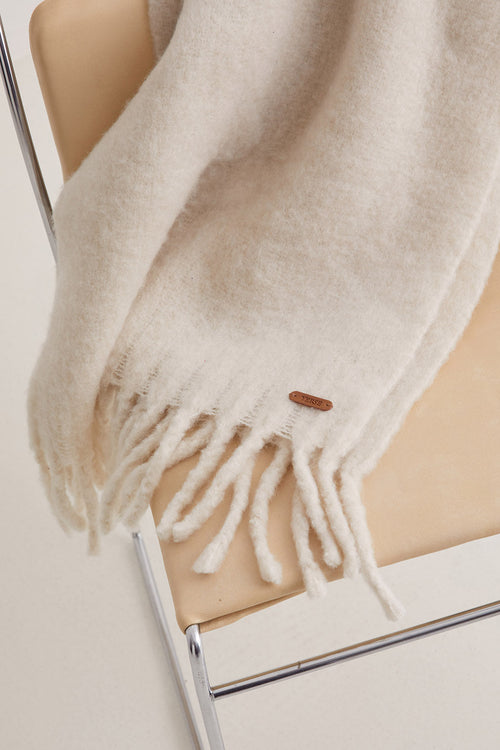 Yerse Scarf Fringes Ecru