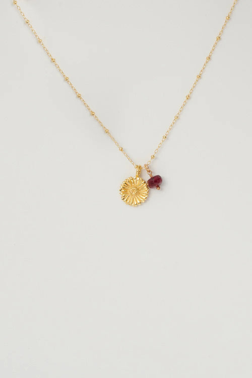 Margarita Necklace Pink Tourmaline/ Gold