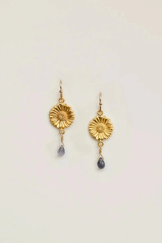 Anahera Earrings Jade / Gold