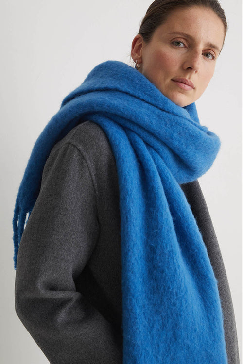 Yerse Scarf Fringes Royal Blue