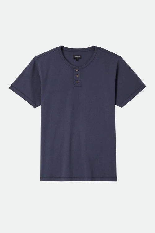 Baseline Henley Tee Washed Navy Vintage Wash