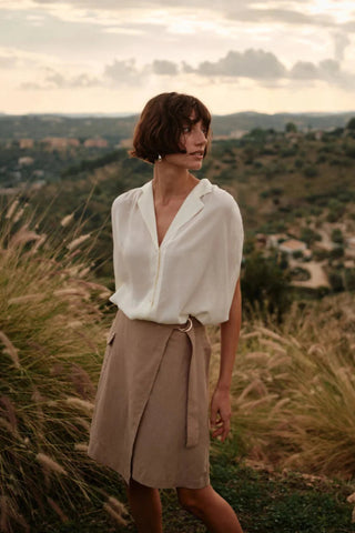 Yerse Halter Neck Top Dark Red