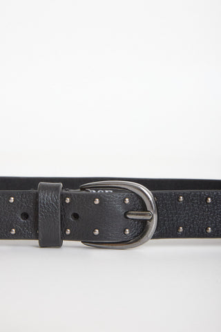 Gathered Leather Tote Bag Black