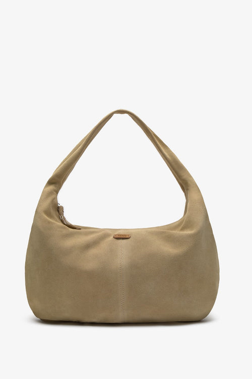 Suede Hobo Bag Camel