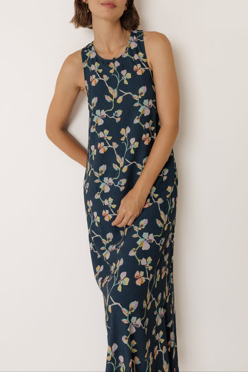 Indi & Cold Crossback Dress Marine