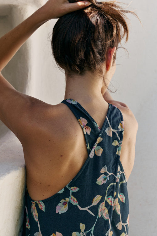 Indi & Cold Crossback Dress Marine