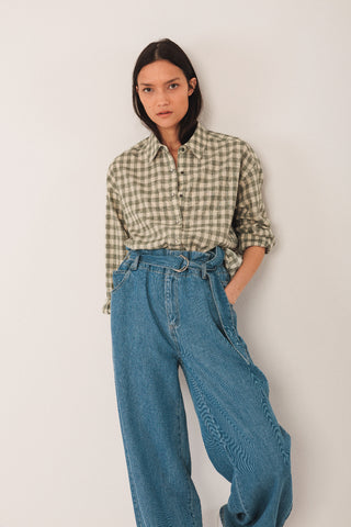 Bea Polka Dot Shirt Black