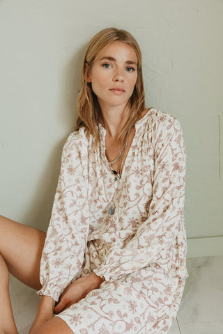 Orange Calima Tangelo Linen Dress