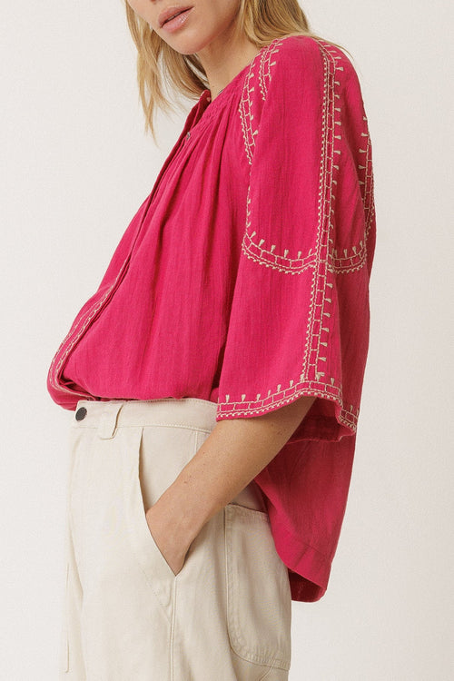Bell Sleeve Shirt Strawberry