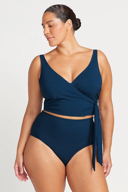 Aria Hayes Enderwire Bikini Top Navy
