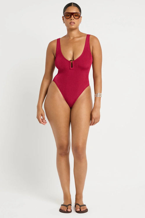 Ring Mara One Piece Wine Shimmer Cord