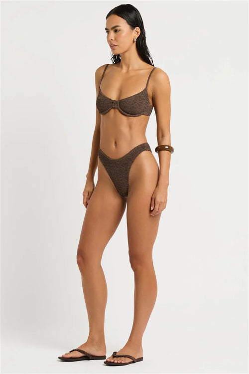 Gracie Balconette Cocoa Leopard Jacquard