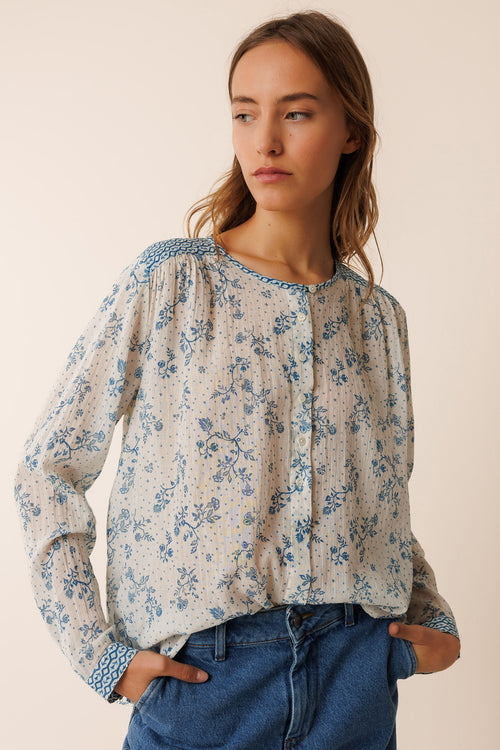 Vera Patch Shirt Natural