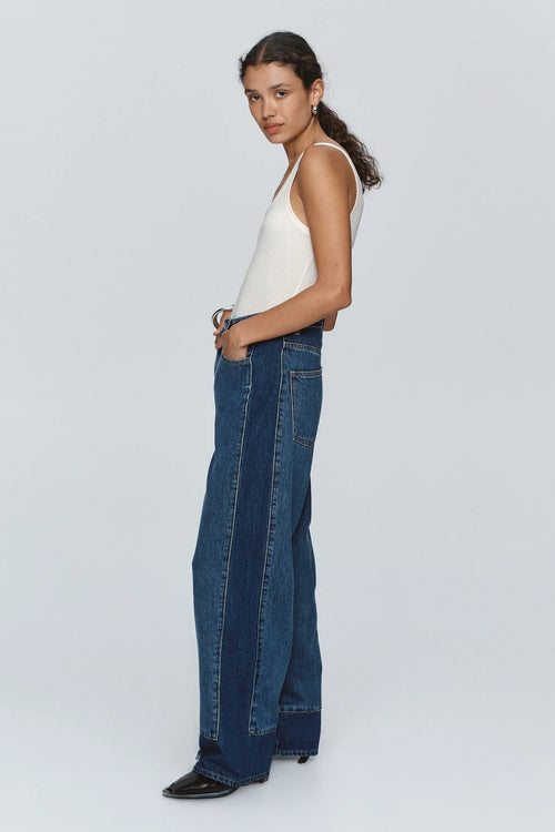 Marle Border Jean Indigo Wash