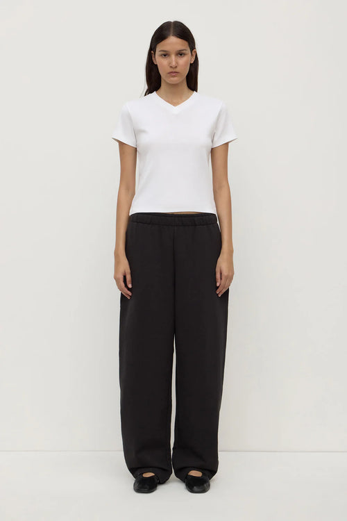 Brushed Cotton Lounge Pant Washed Black