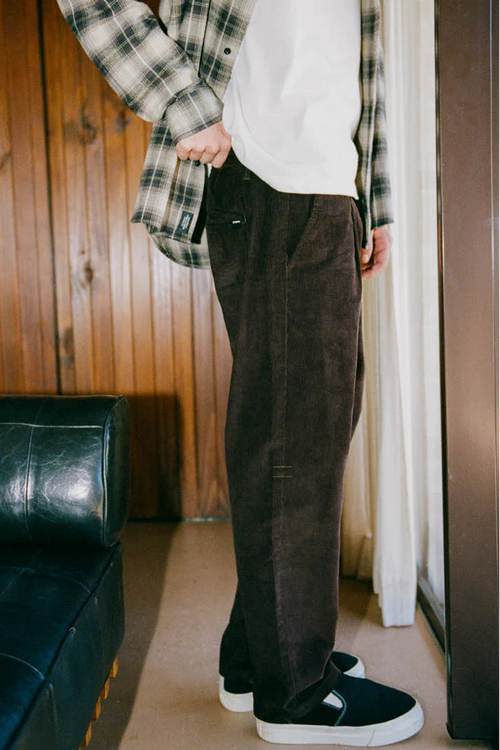 Slacker Cord Chino Pant Postal Brown