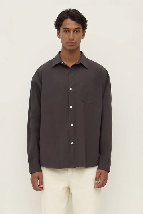 Finn Long Sleeve Shirt Charcoal