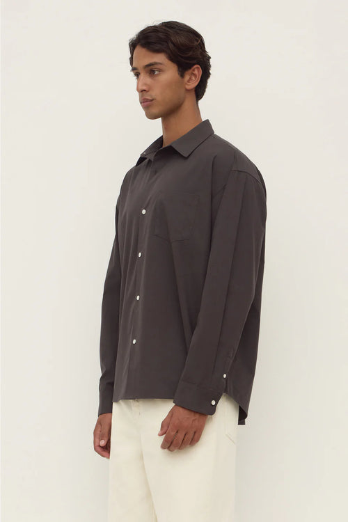 Finn Long Sleeve Shirt Charcoal