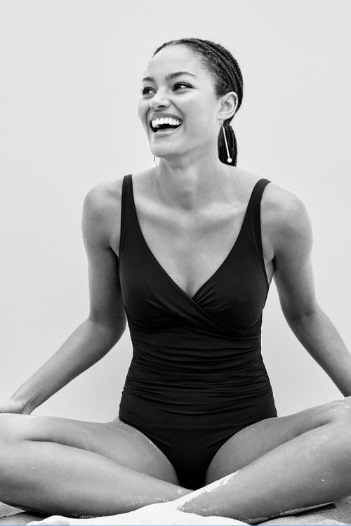 Cross Front Multifit One Piece Khaki