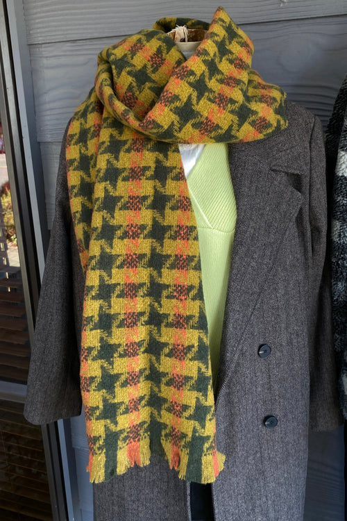 Herringbone Scarf Olive