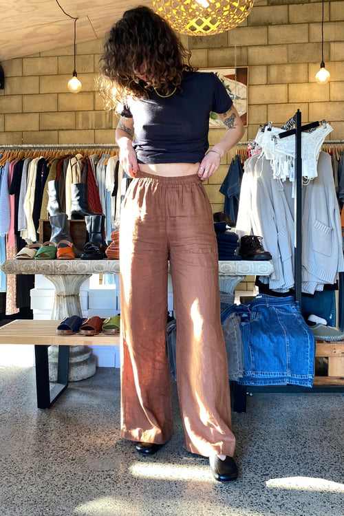 Wilder Linen Pant Cacao