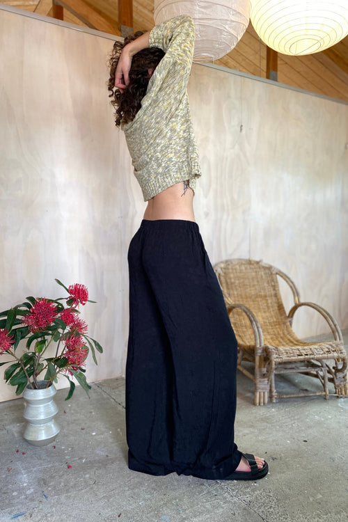 Real Love Pant Black Jacquard