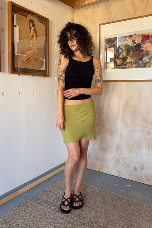 Paltrow Bias Mini Skirt Herbal Jacquard