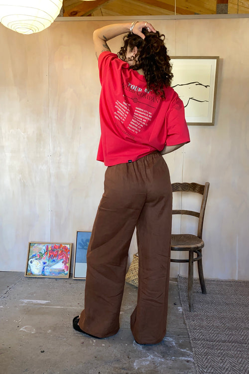 Thrills Metal And Dust Oversized Tee Flame Red