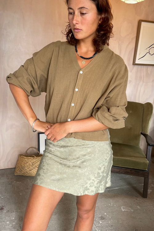 Haze Blouse Khaki