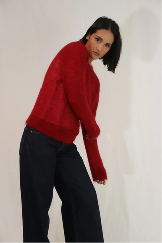 Montana Cardigan Cherry
