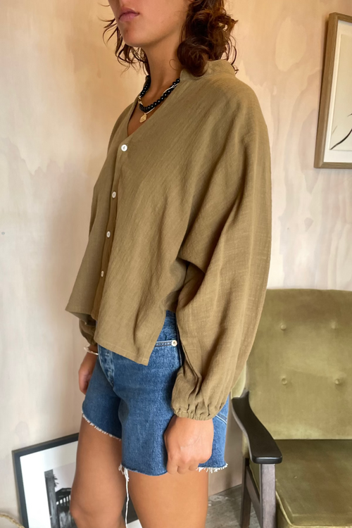 Haze Blouse Khaki
