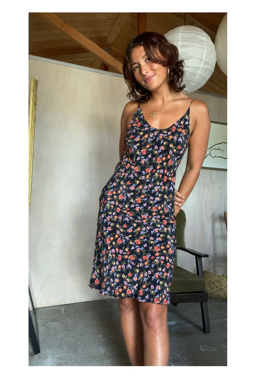 Diaz Bias Dress Black Beauty