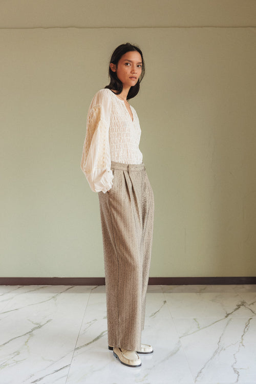 Ethnic Embroidered Blouse White