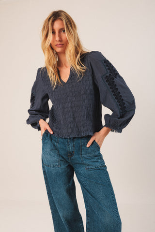 Bea Polka Dot Shirt Black