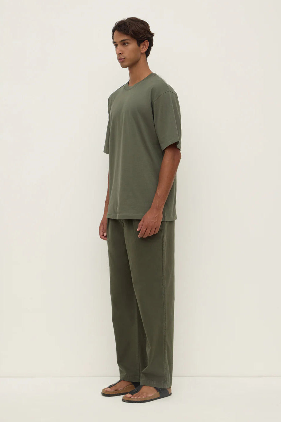 Knox Organic Oversized Tee Moss