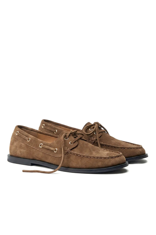 Marlo Boat Shoe Brown Suede