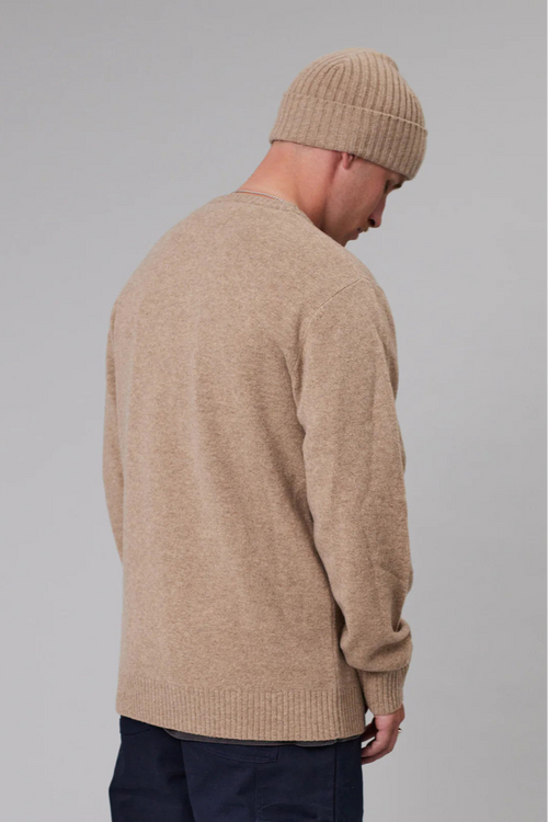 MERINO SEA CREW TAN MARLE