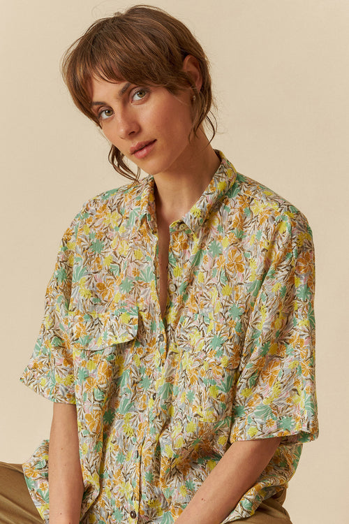 Box Cut Shirt Multicolour